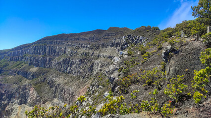 Beautiful view from the top of Mount Gede