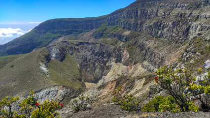 Beautiful view from the top of Mount Gede