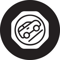 Naklejka premium ascend glyph icon