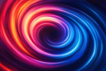 Obraz premium Abstract Swirling Pattern of Red, Orange, Yellow, and Blue Lines