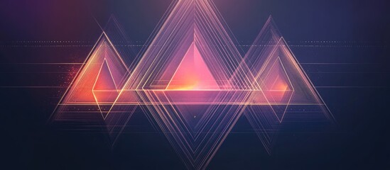 Naklejka premium Sacred geometry Impossible shape Web design element Optical illusion object Linear design Geometric forms