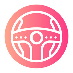 steering wheel gradient icon