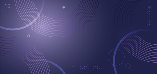 Abstract purple background with glowing curve geometric lines. 