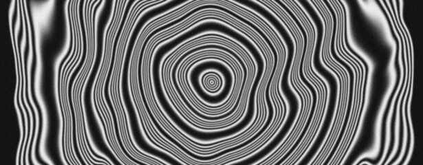 Abstract psychedlic black and white spiral background noise