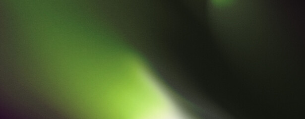 Abstract dark green black grainy gradient background glowing vibrant noise texture, colorful retro banner design