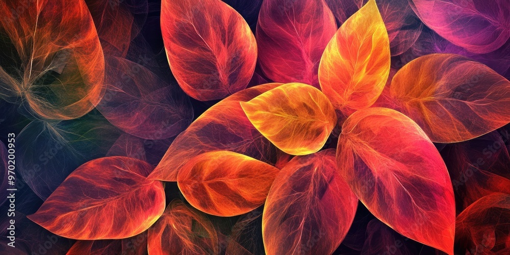 Canvas Prints beautiful abstract foliage image suitable for various art projects