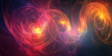 Fototapeta premium Abstract fractal background featuring a triple curl design This stunning digital imagery serves as a beautiful backdrop for wallpapers albums posters and creative graphic projects