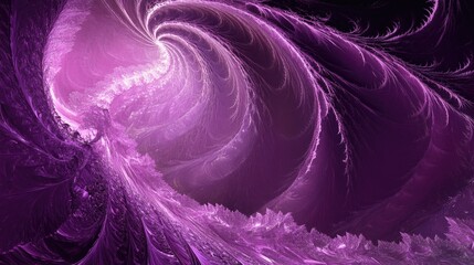 Naklejka premium Fantasy purple abstract fractal background with 3D rendering