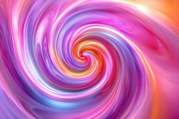 Obraz premium Abstract Swirling Vortex of Pink, Purple, and Orange Hues
