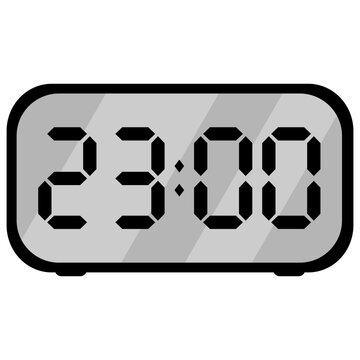 digital clock at 11 pm
