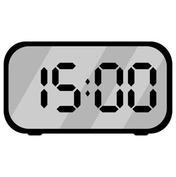 digital clock at 3pm