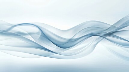 Obraz premium Flowing abstract smoke patterns blending with light, creating soft