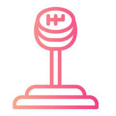 gear shift gradient icon