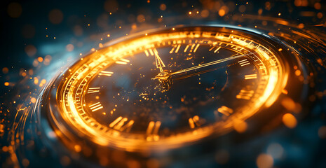 A clock with roman numerals showing the time as 10:30