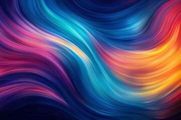 Abstract Swirling Lines in Vibrant Hues