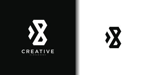 Fototapeta premium Abstrack initial letter B logo design template. Premium Vector