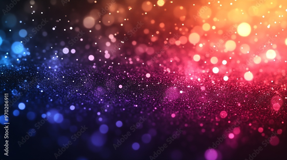 Aufkleber Abstract gradient grain noise effect background with blurred pattern colorful for product design and social media : Generative AI
