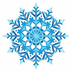 snowflake on white background