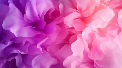 Obraz premium Soft swirling floral motifs in shades of pink and lavender, intricate lace-like patterns, ethereal glow, digital painting, seamless repeat.