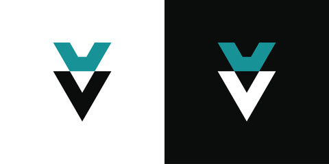 Abstrack initial letter V logo design template. Premium Vector