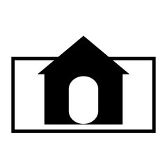 house icon on button