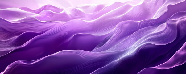 Obraz premium Abstract purple waves with light reflections