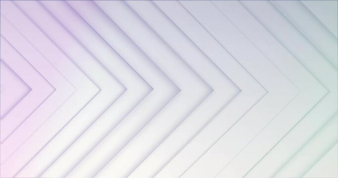Animation of 3d arrow lines pulsating on white background