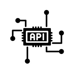 API integration Icon, Tech bussines