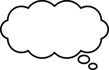 シンプルな吹き出しのイラスト