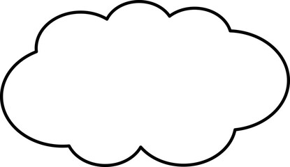 シンプルな吹き出しのイラスト