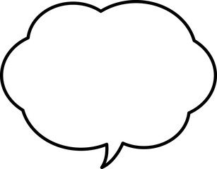 シンプルな吹き出しのイラスト