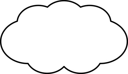 シンプルな吹き出しのイラスト