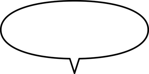 シンプルな吹き出しのイラスト