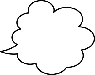 シンプルな吹き出しのイラスト