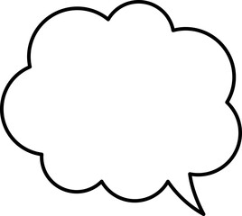 シンプルな吹き出しのイラスト