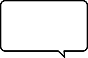 シンプルな吹き出しのイラスト