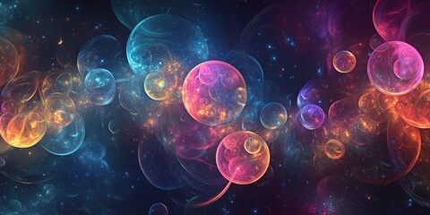 Abstract fractal background featuring microcosm bubbles a computer generated design ideal for wallpaper Stunning digital artwork for creative graphic projects