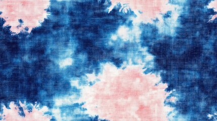 Fototapeta premium Seamless Shibori print pattern and tie dye textile design