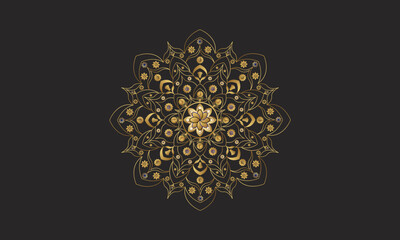 Luxury Gold Pattern Design Islamic