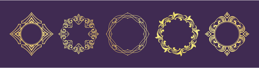 ハロウィンモチーフのデザイン素材セット