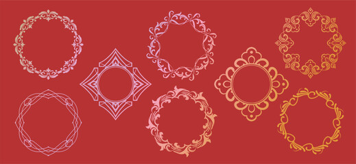 ハロウィンモチーフのデザイン素材セット