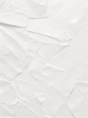 Obraz premium White crumpled paper, background, texture.