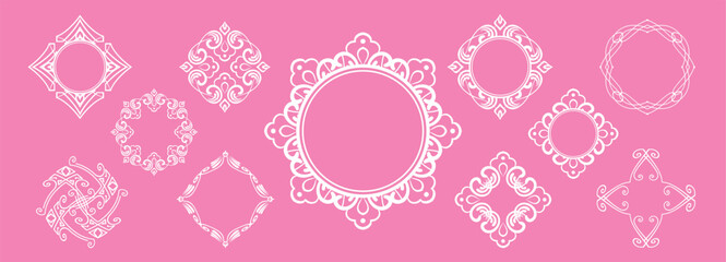 ハロウィンモチーフのデザイン素材セット