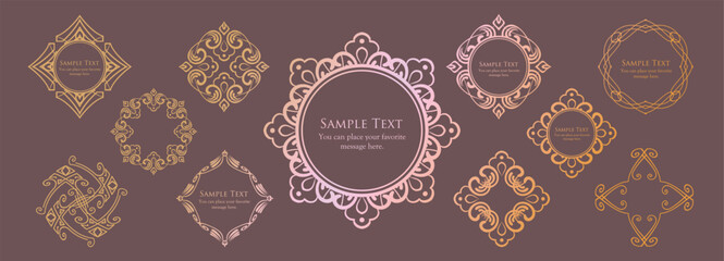 Halloween motif design material set