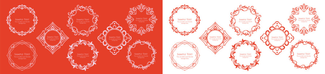 Halloween motif design material set