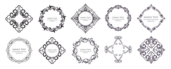 Halloween motif design material set