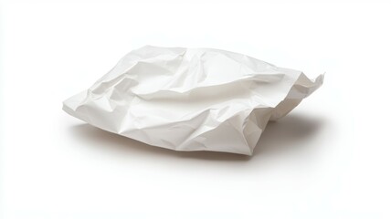 Obraz premium A piece of paper is crumpled and torn