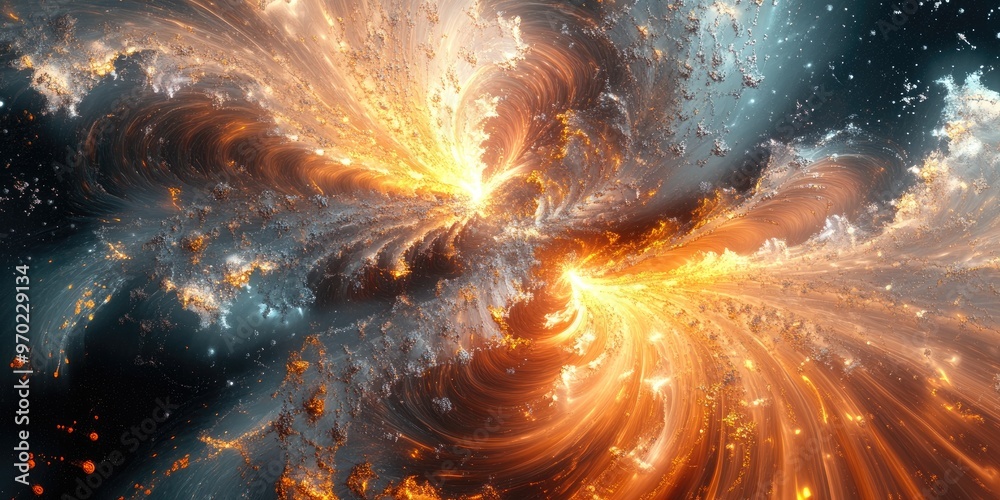 Aufkleber abstract fractal design suitable for artistic projects business applications banners templates and c
