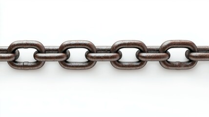 A chain is shown in a white background