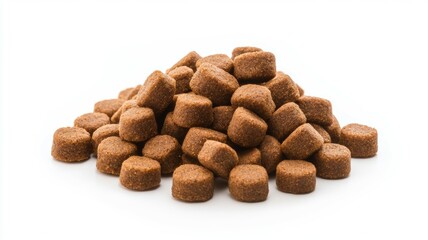 A pile of dog treats are brown and crunchy